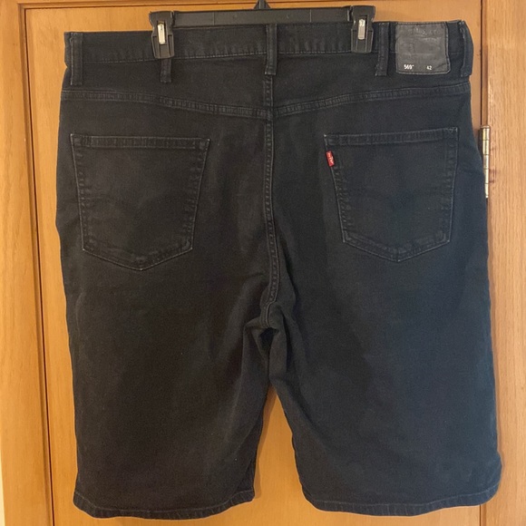 Levi’s Men’s 569 Loose Relaxed Fit Denim Jean Shorts Black Size 42 - Picture 9 of 12